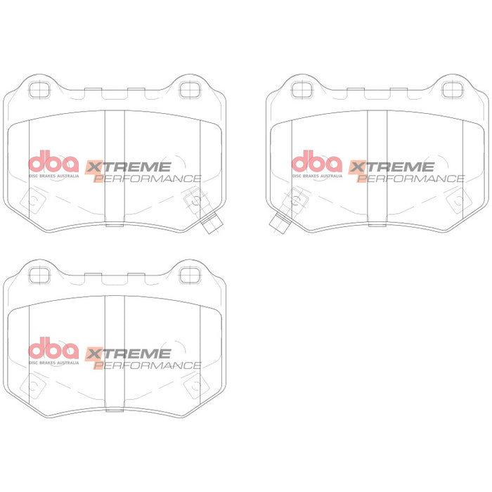 DBA DB15007XP 18-21 Subaru WRX STI (w/Brembo Calipers) XP Performance Rear Brake Pads