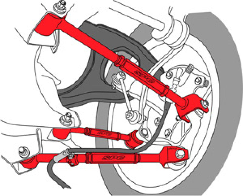 SPC Performance 67540 08-13 Honda Accord/09-13 Acura TSX/TL Rear Adjustable Control Arm (Set of 3)