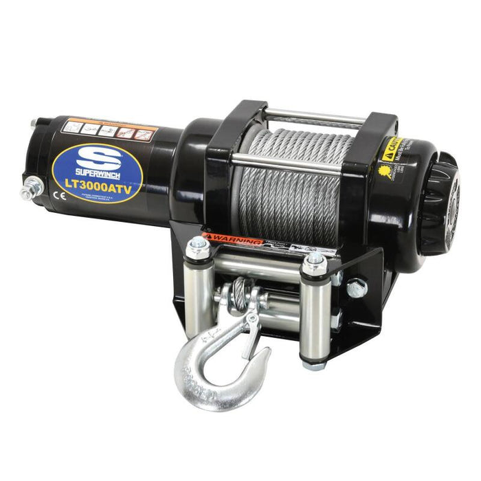Superwinch 1130220 3000 LBS 12V DC 3/16in x 50ft Steel Rope LT3000 Winch