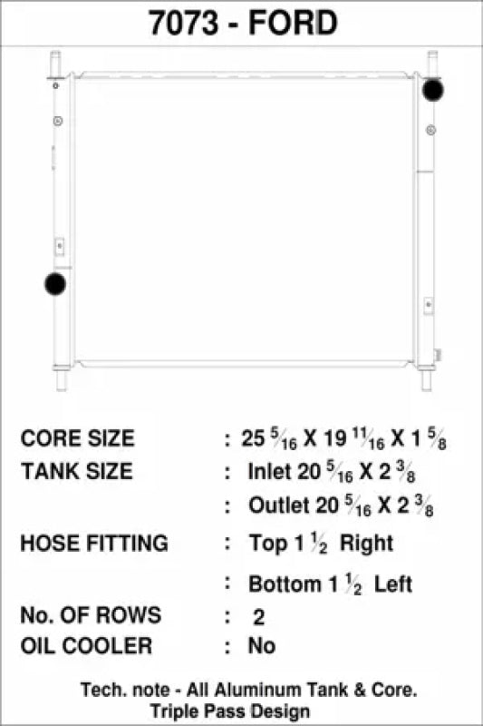 CSF 7073 2015+ Ford Mustang GT 5.0L Radiator