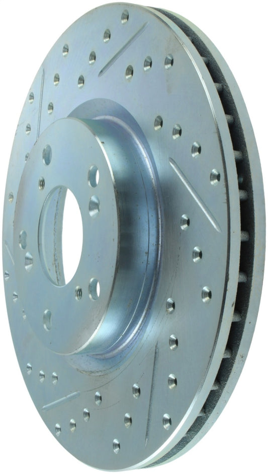 Stoptech 227.40057R StopTech Select Sport 06-15 Honda Civic Si Slotted and Drilled Right Front Rotor