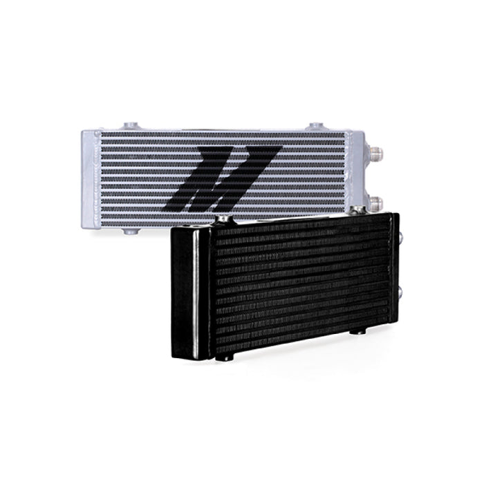 Mishimoto MMOC-DP-MSL Universal Medium Bar and Plate Dual Pass Silver Oil Cooler