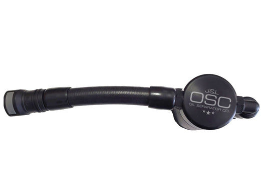 J&L 3051D-B 05-10 Ford Mustang GT Driver Side Oil Separator 3.0 V2 - Black Anodized