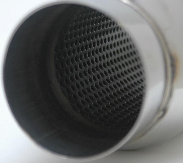 Vibrant 17950 SS Resonator (Standard Design) 3in inlet/outlet x 18in long w/ 5in OD resonator body