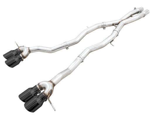 AWE Tuning 3020-42482 AWE Track Edition Catback Exhaust for BMW G8X M3/M4 - Diamond Black Tips