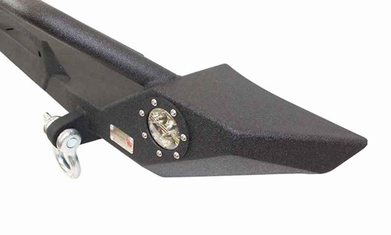 Fishbone Offroad FB22016 87-06 Jeep TJ/YJ Wrangler TJ/YJ Steel Front Bumper W/LEDs - Blk Textured Powercoat