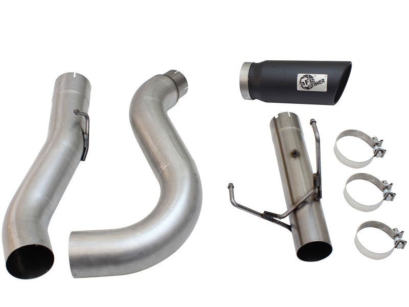 aFe 49-02051-1B MACHForce XP Exhaust Large Bore 5in DPF-Back Alu. 13-15 Dodge Trucks L6-6.7L (td) *Black Tip