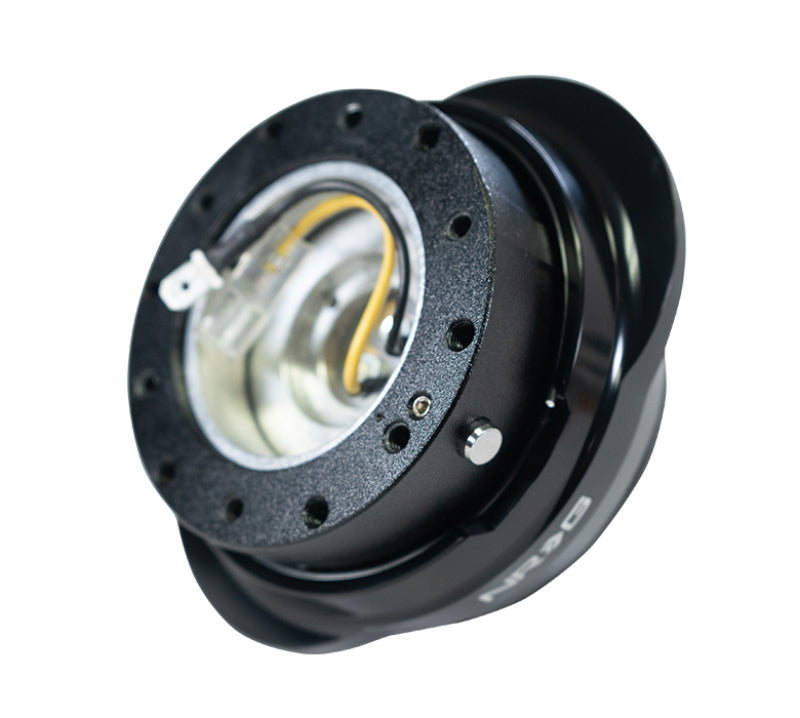 NRG SRK-220BK Quick Release Gen 2.2 - Black Body / Shiny Black Oval Ring