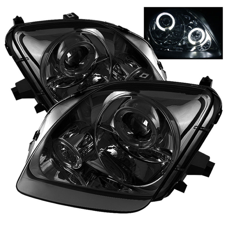 SPYDER 5011053 Spyder Honda Prelude 97-01 Projector Headlights LED Halo Smoke High H1 Low H1 PRO-YD-HP97-HL-SM