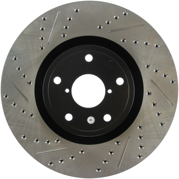 Stoptech 127.47022R StopTech 05-10 Subaru Impreza WRX/STi Slotted & Drilled Right Front Rotor