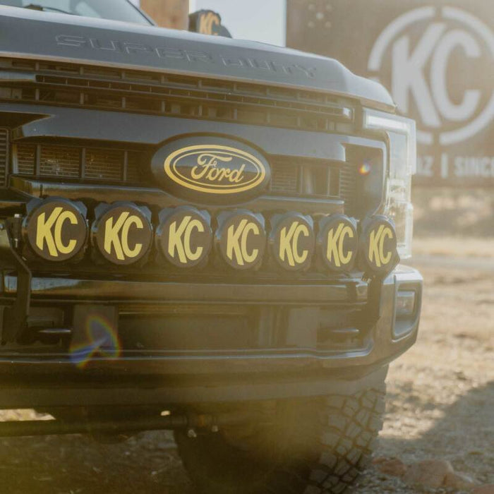 KC HiLiTES 91346 2017+ Ford Super Duty Gravity LED Pro6 7-Light Bar Kit - Front Bumper
