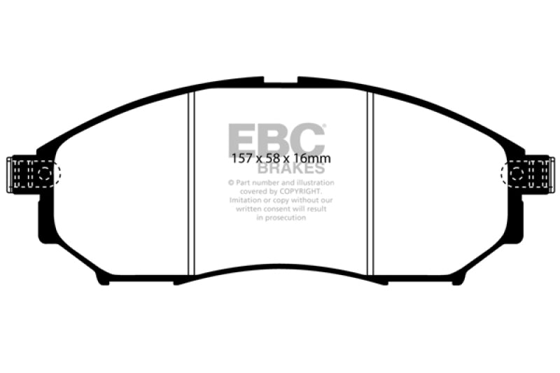 EBC DP31671C 08-13 Infiniti EX35 3.5 Redstuff Front Brake Pads