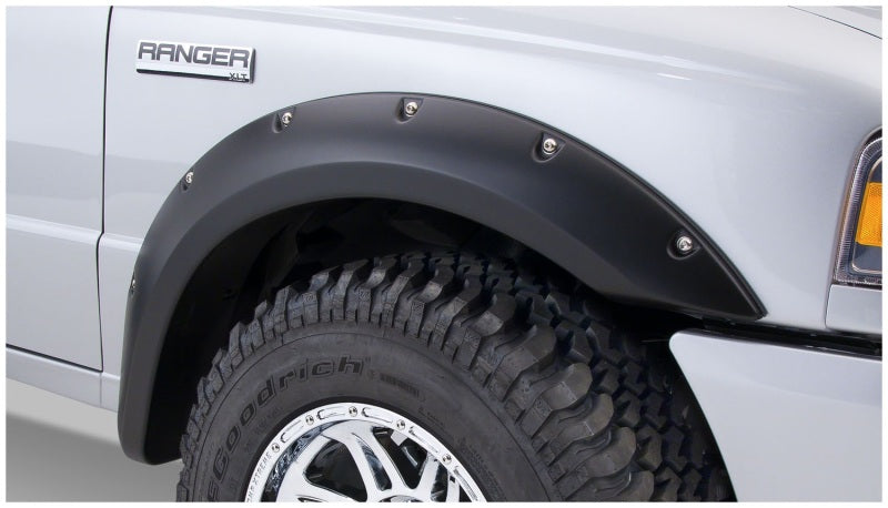 Bushwacker 21915-02 93-11 Ford Ranger Styleside Pocket Style Flares 4pc 72.0/84.0in Bed - Black