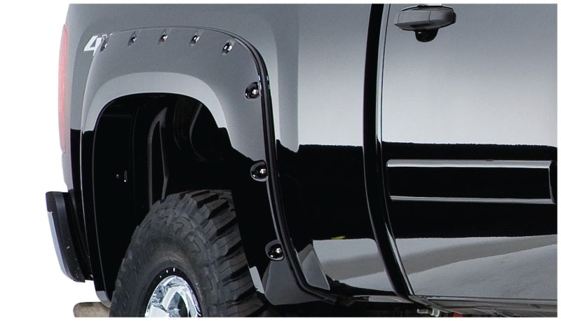 Bushwacker 40942-02 07-13 Chevy Silverado 1500 Fleetside Pocket Style Flares 4pc 69.3in Bed - Black