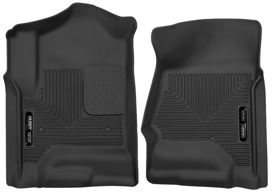 Husky Liners 53111 14 Chevrolet Silverado 1500 / GMC Sierra 1500 X-Act Contour Black Front Floor Liners