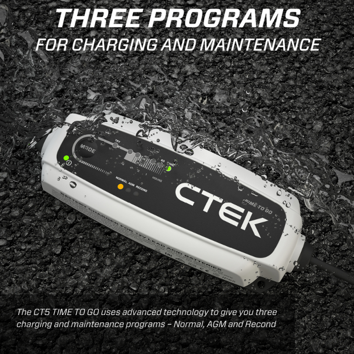 CTEK 40-255 Battery Charger - CT5 Time To Go - 4.3A