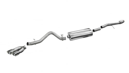 CORSA Performance 14866 Corsa 2014-19 Sierra/Silvrd 1500 Crew/Dbl / Short/Std. Bed 6.2L V8 Polished Sport Single SideCB Ext
