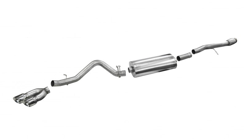 CORSA Performance 14866 Corsa 2014-19 Sierra/Silvrd 1500 Crew/Dbl / Short/Std. Bed 6.2L V8 Polished Sport Single SideCB Ext