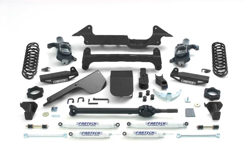 Fabtech K5000 03-08 Hummer H2 Suv/Sut 4WD w/Rr Coil Springs 6in Perf Sys w/Perf Shks