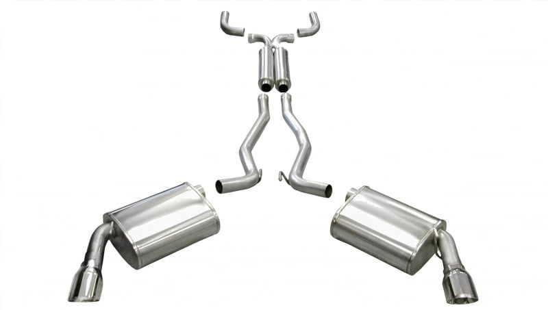 CORSA Performance 14953 Corsa 2010-2015 Chevrolet Camaro Convertible RS 3.6L V6 Polished Sport Cat-Back + XO Exhaust