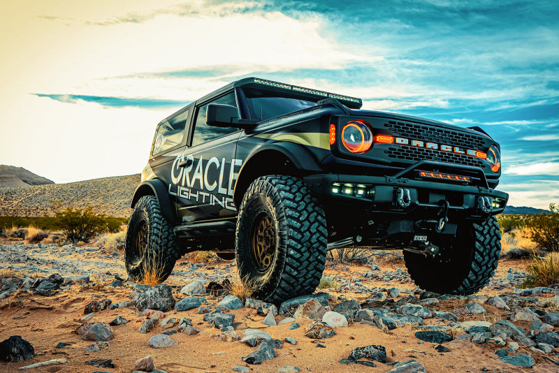 ORACLE Lighting 5886-023 Oracle 2021+ Ford Bronco Oculus Bi-LED Projector Headlights - Amber/White Switchback