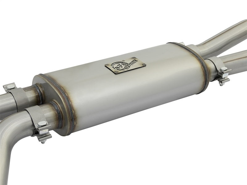 aFe 49-46124-P Rebel Series 3in SS Cat-Back Exhaust System w/ Polished Tip 04-15 Nissan Titan V8 5.6L