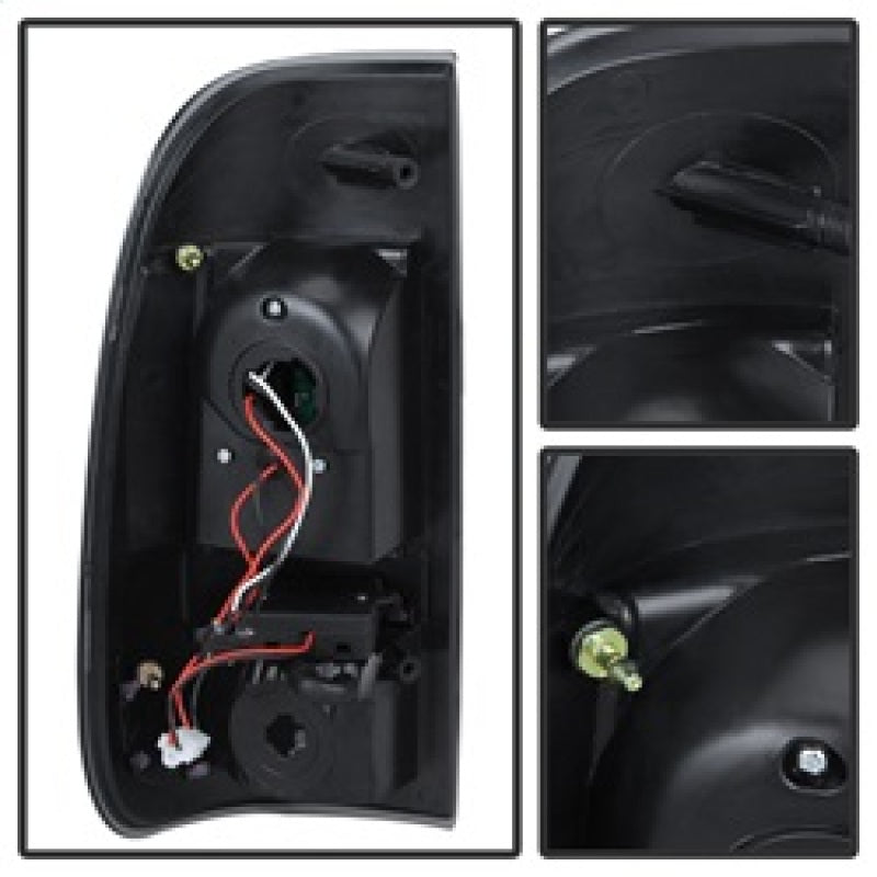 SPYDER 9027680 xTune Ford Super Duty 08-15 LED Tail Lights Black ALT-JH-FS08-LED-BK