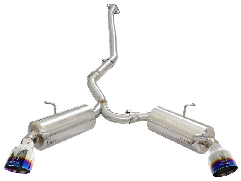 aFe 49-36023-L Takeda Exhaust Axle-Back 13-15 Scion FRS / Subaru BRZ 304SS Blue Flame Dual Tips Exhaust