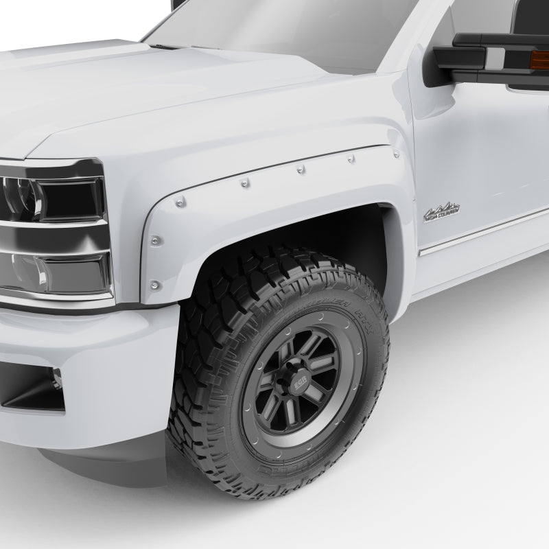 EGR 791574-GAZ 14+ Chev Silverado 6-8ft Bed Bolt-On Look Color Match Fender Flares - Set - Summit White