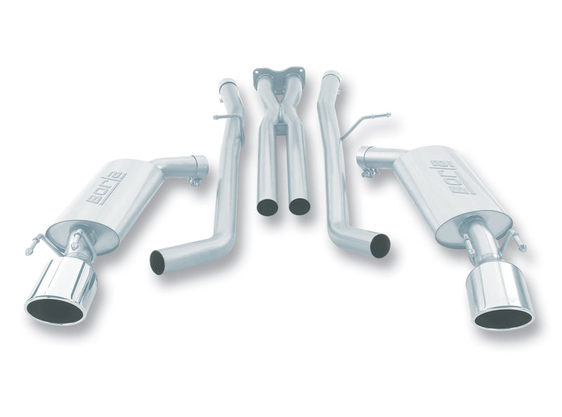Borla 140165 05-06 Pontiac GTO Coupe 2dr 6.0L 8cyl AT/MT 4spd/6spd RWD SS Catback Exhaust w/ inXin Pipe