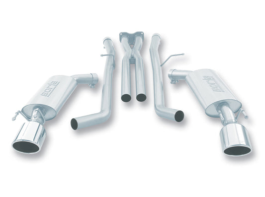 Borla 140165 05-06 Pontiac GTO Coupe 2dr 6.0L 8cyl AT/MT 4spd/6spd RWD SS Catback Exhaust w/ inXin Pipe