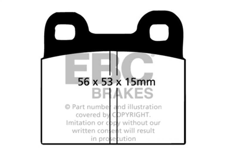 EBC DP4105R 71-79 Volkswagen Beetle 1.3 (1300) Yellowstuff Front Brake Pads