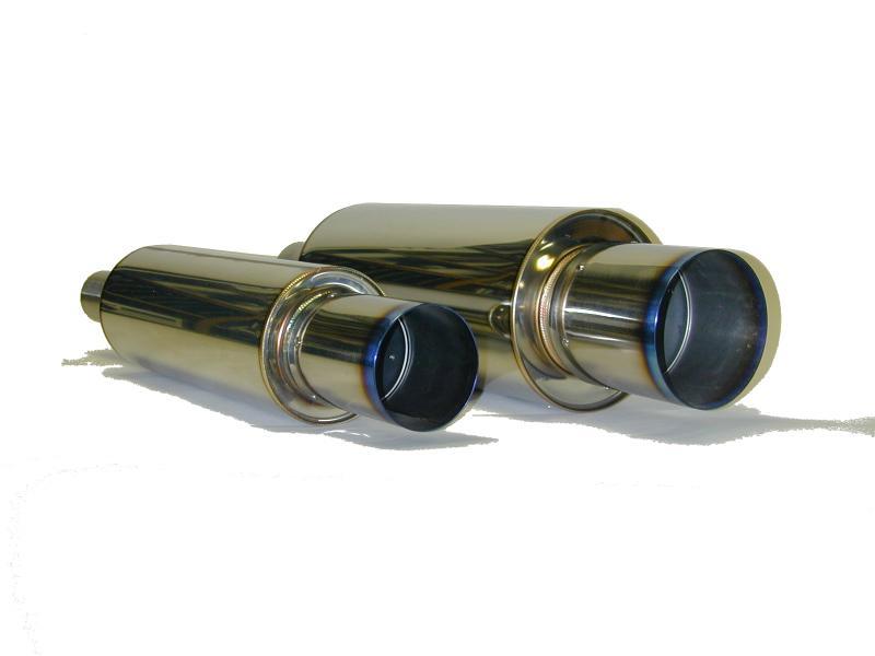 HKS 34005-FK002 Universal Stainless Hi Power 130mm Titanium Muffler