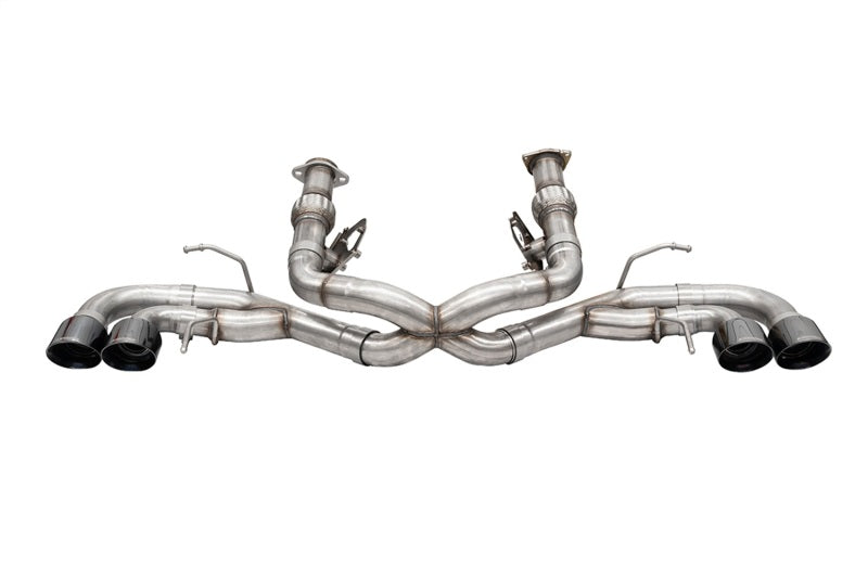 CORSA Performance 21104BLK Corsa 2020-24 Corvette C8 3in Xtreme Cat-Back Exhaust 4.5in Black Quad Tips - Deletes stock AFMValve