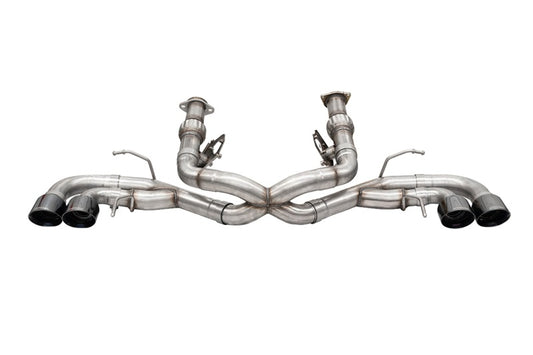 CORSA Performance 21104BLK Corsa 2020-25 Corvette C8 3in Xtreme Cat-Back Exhaust 4.5in Black Quad Tips - Deletes stock AFMValve