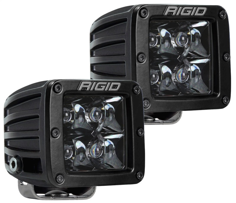 Rigid Industries 202213BLK D-Series Midnight Edition - Spot - Set of 2