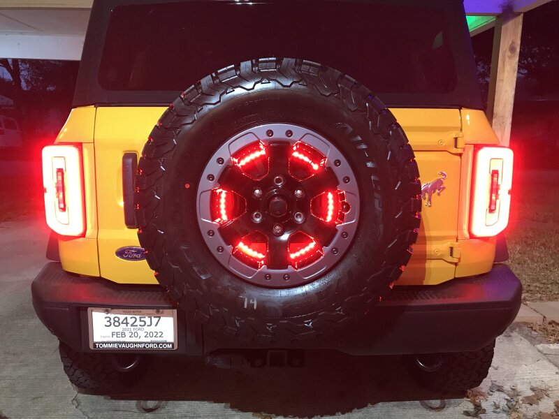 ORACLE Lighting 4211-003 Oracle LED Illuminated Wheel Ring 3rd Brake Light - Red