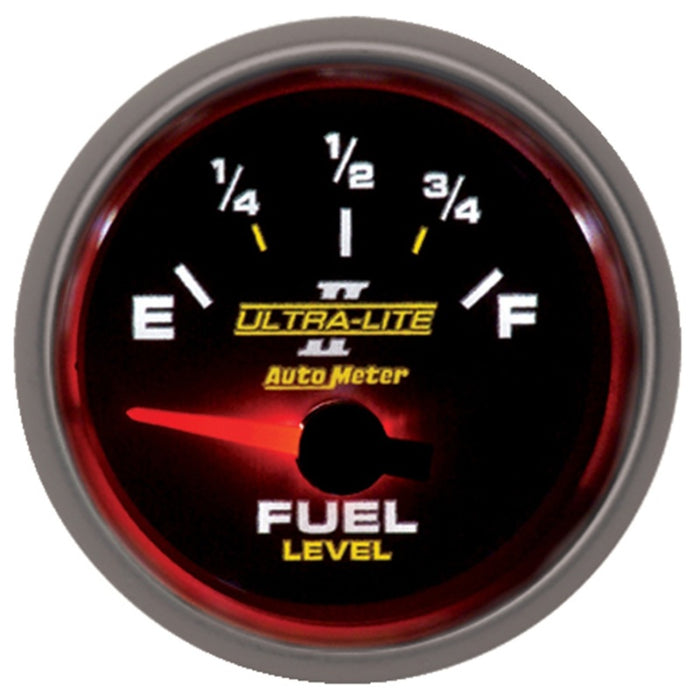 AutoMeter 4913 Autometer Ultra-Lite II 2-1/16in 0 OHMS Empty / 90 OHMS Full Electronic Fuel Level Gauge