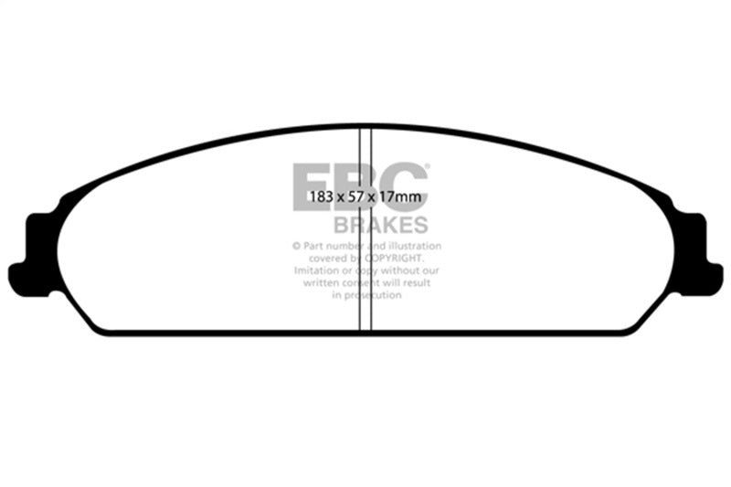 EBC DP41724R 13-14 Chrysler 200 3.6 Yellowstuff Front Brake Pads