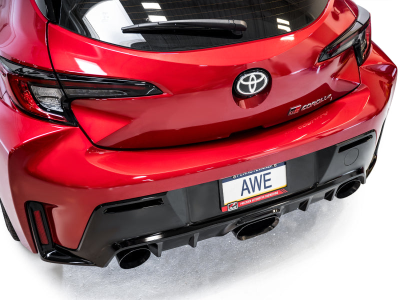 Awe Tuning GR Corolla Exhaust Triple Outlet Black Tips AWE3020-53472