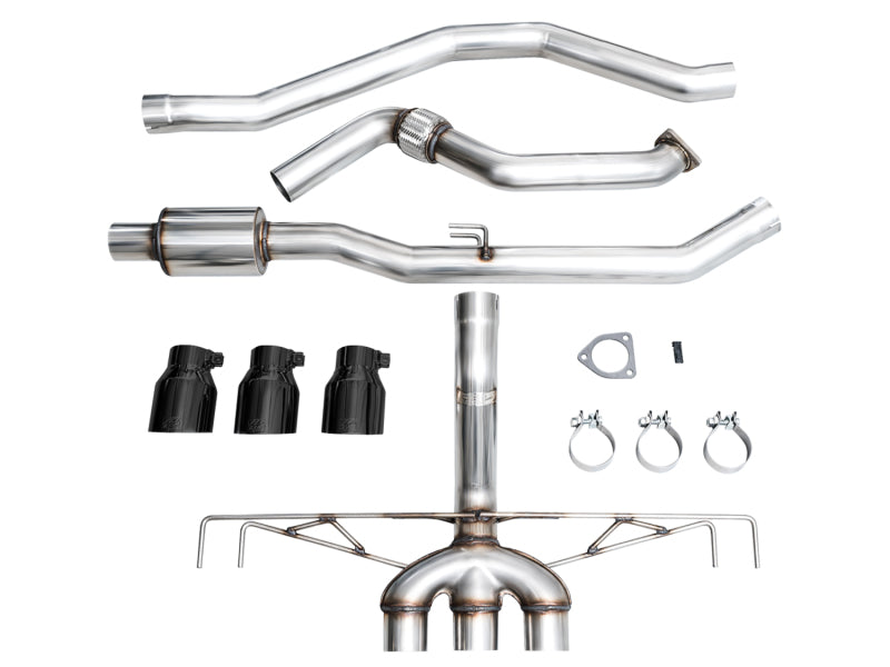 AWE Tuning 3020-53287 2023 Honda Civic Type R FL5 Track Edition Exhaust w/ Triple Diamond Black Tips