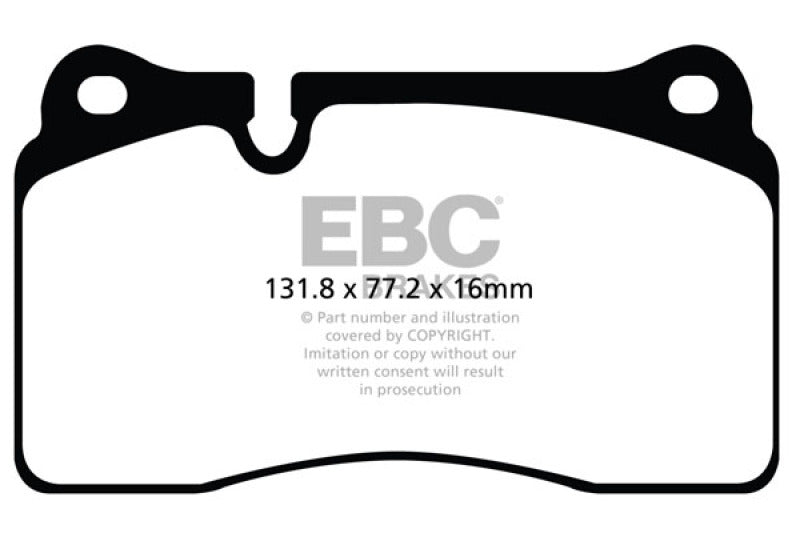 EBC DP42070R 11-14 Audi TT RS 2.5 Turbo Yellowstuff Front Brake Pads