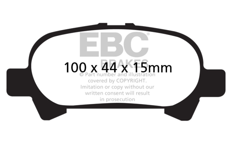 EBC DP41715R 00-04 Toyota Avalon 3.0 Yellowstuff Rear Brake Pads