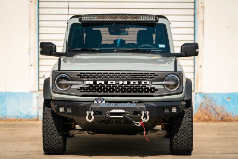 Road Armor 6213F1SPB 2021+ Ford Bronco Stealth Front Skid Plate - Tex Blk
