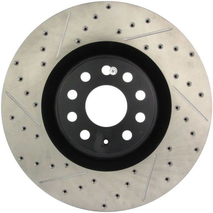 Stoptech 127.33112R StopTech 09 VW Passat CC / 06-09 Passat Slotted & Drilled Right Front Rotor