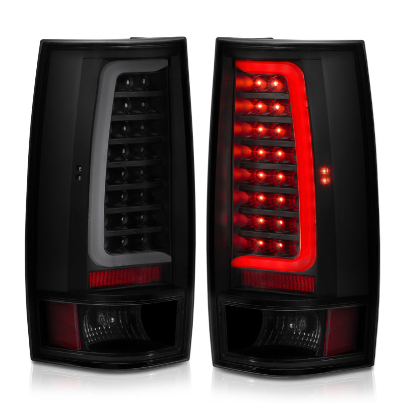 ANZO 311322 2007-2014 Chevy Tahoe LED Taillight Plank Style Black w/Smoke Lens