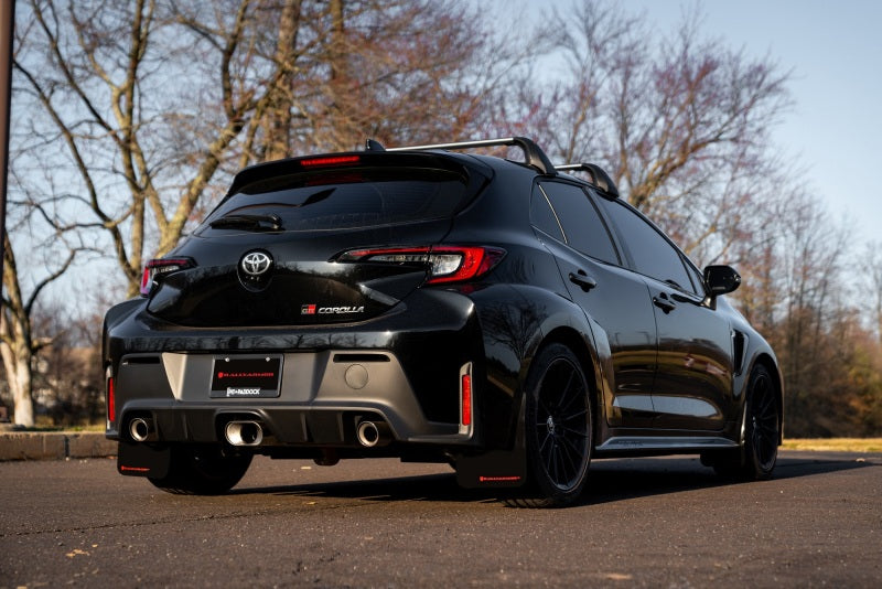 Rally Armor MF89-UR-BLK-WH 23-25 Toyota GR Corolla Black UR Mud Flap w/White Logo