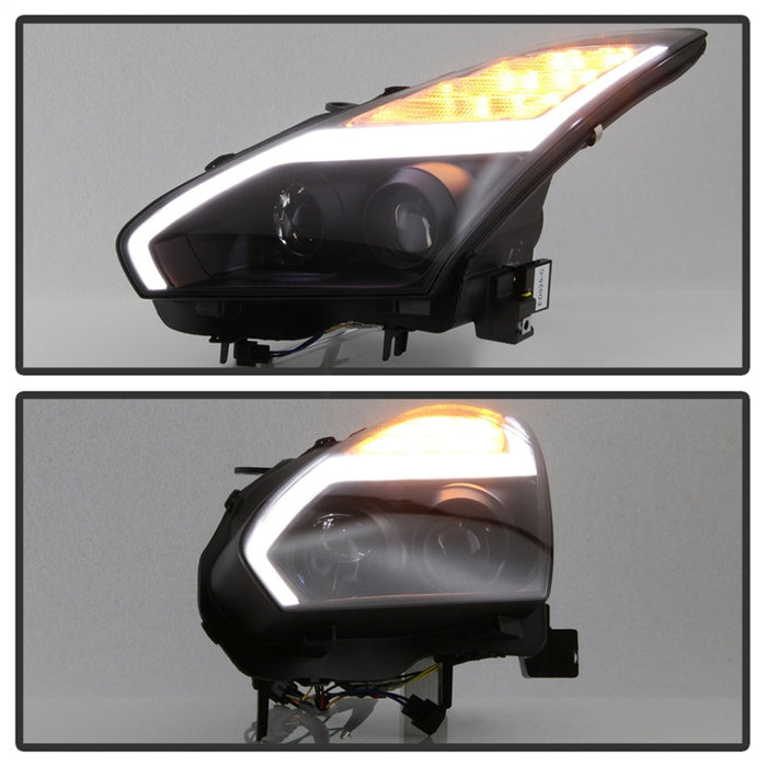 SPYDER 5085696 Spyder Nissan GTR R35 09-14 - Projector Headlights - DRL LED - Black