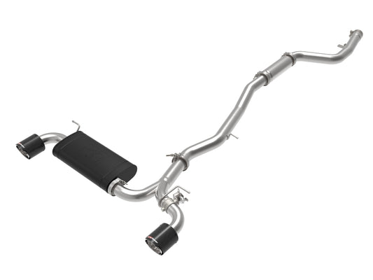 aFe 49-36043-C POWER Takeda 2020 Toyota Supra L6-3.0L (t) 3in-2.5in 304 SS CB Exhaust Carbon Tips