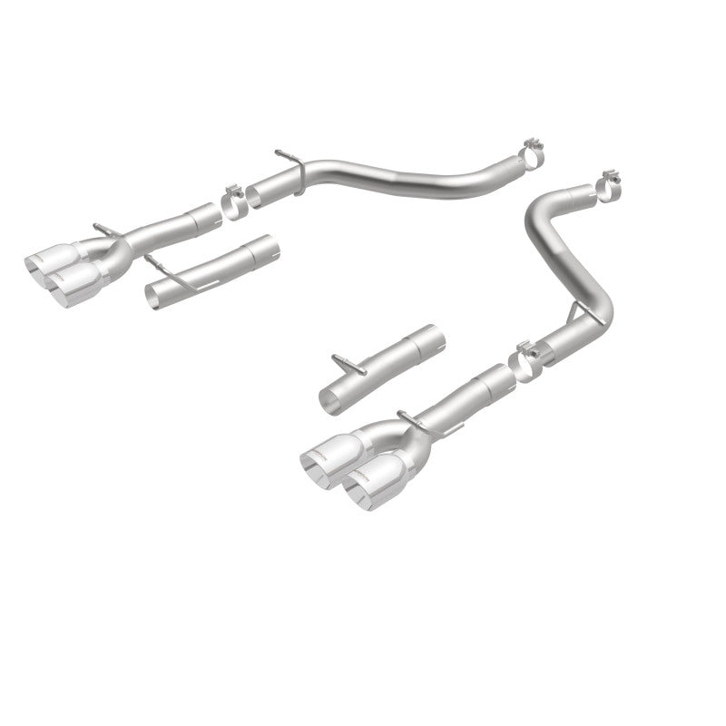 Magnaflow 19218 MagnaFlow Axle-Back, SS, 2.5in, Quad Split Rear 3.5in Tip 2015 Dodge Challenger 3.6L V6